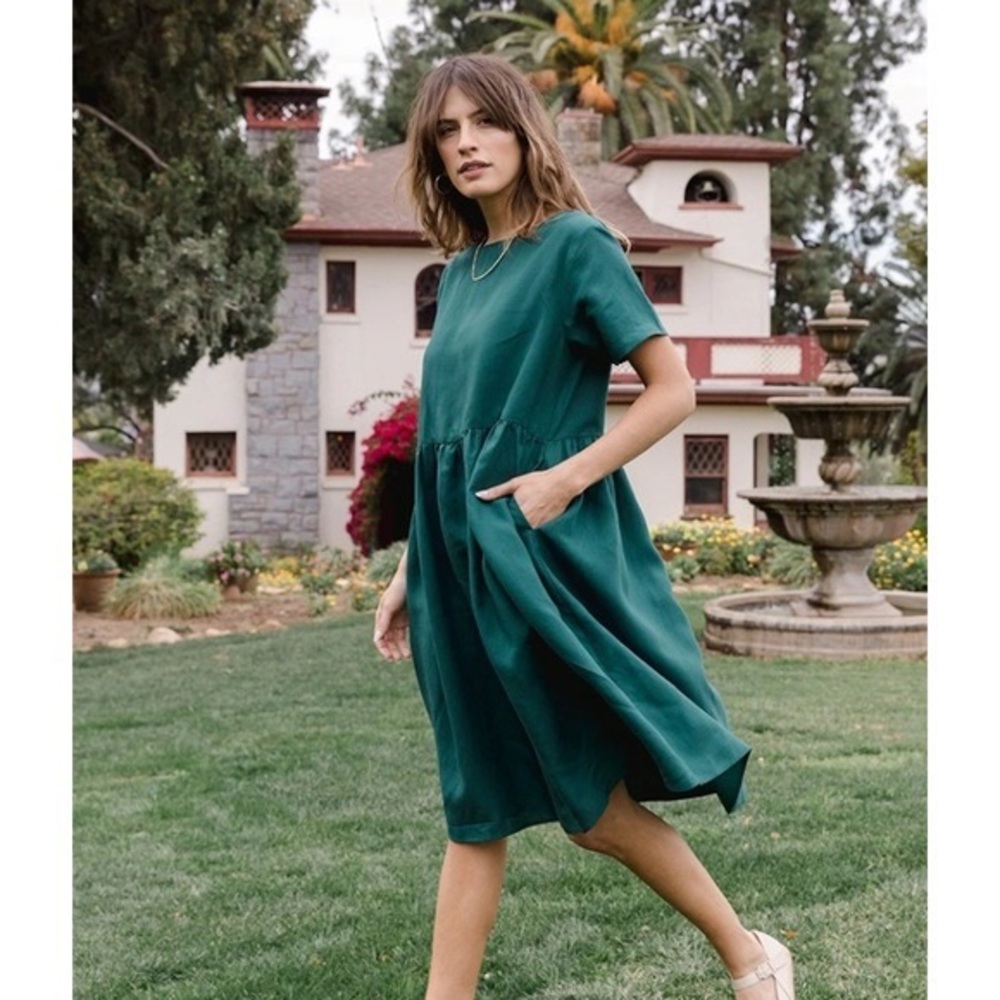 Tradlands Nico Dress - Emerald XXS